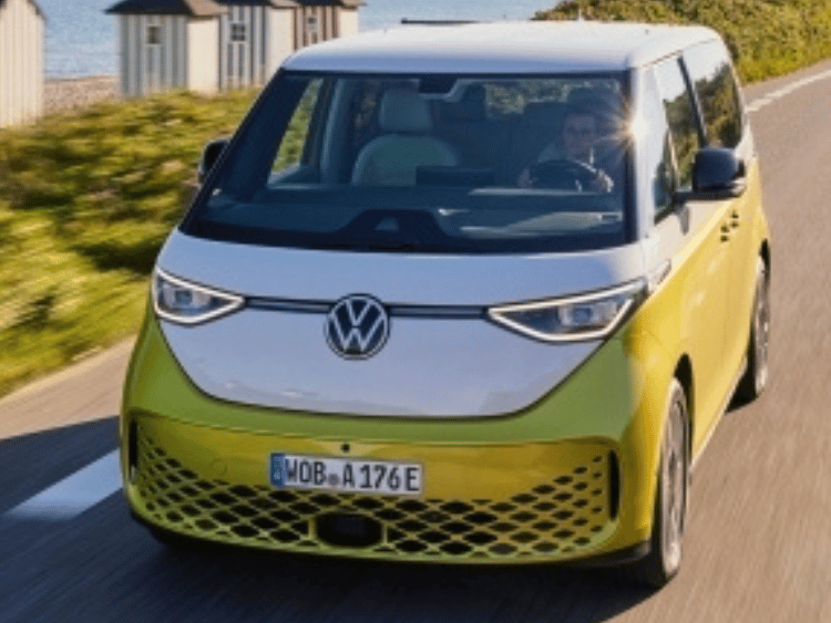 Yellow ID.Buzz at Crain Volkswagen in Fayetteville, Arkansas