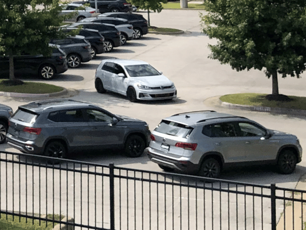 Car lot at Crain VW