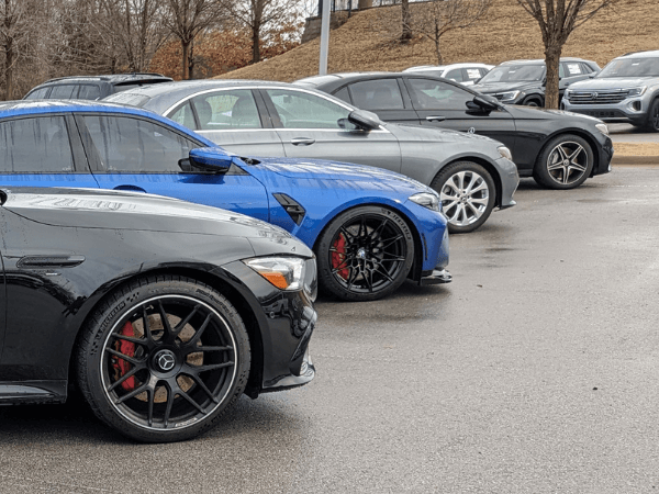 Car Lot at Crain VW in Fayetteville, AR
