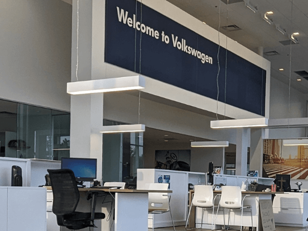 Lobby at Crain Volkswagen of Fayetteville in Fayetteville, AR