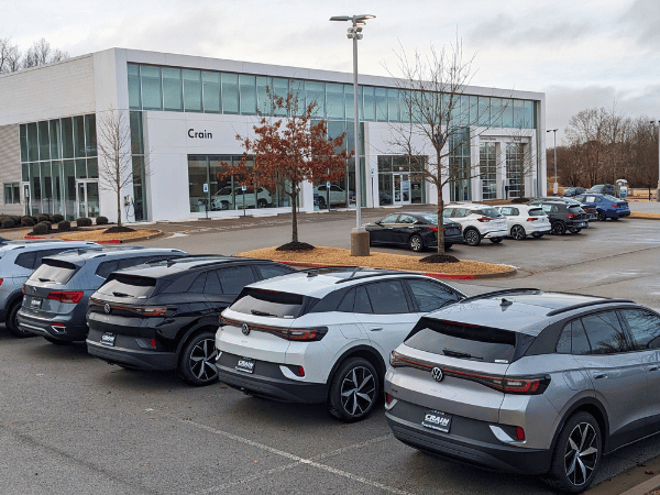 Outside Crain Volkswagen of Fayetteville