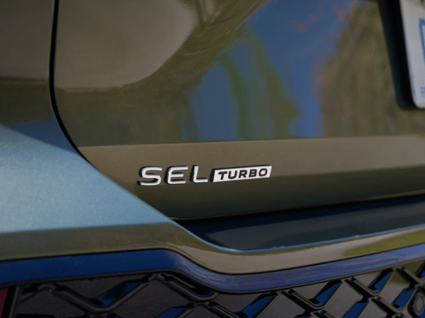 New Tiguan SEL Turbo Logo on 2026 Tiguan