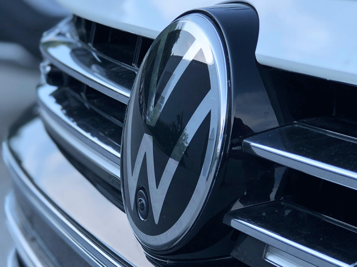 VW Logo on Volkswagen Car at Crain VW of Fayetteville