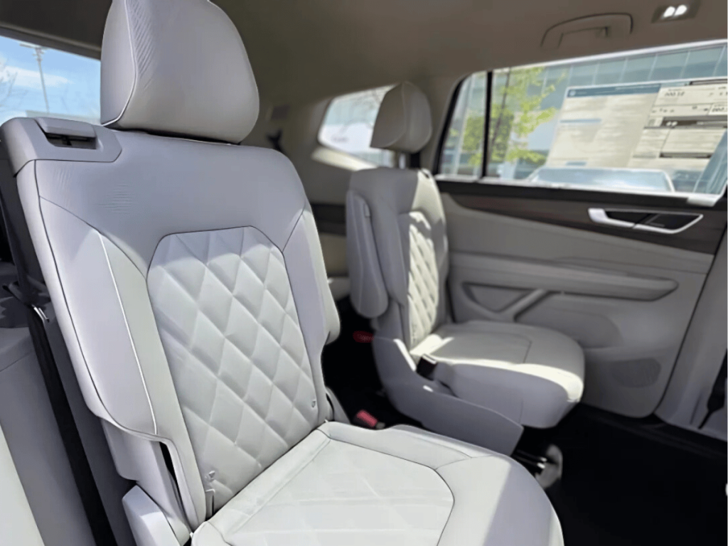White Seating inside the Volkswagen Atlas