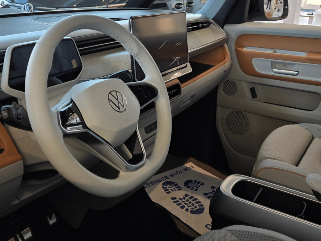 Interior of ID.Buzz Bus at Crain Volkswagen of Fayetteville