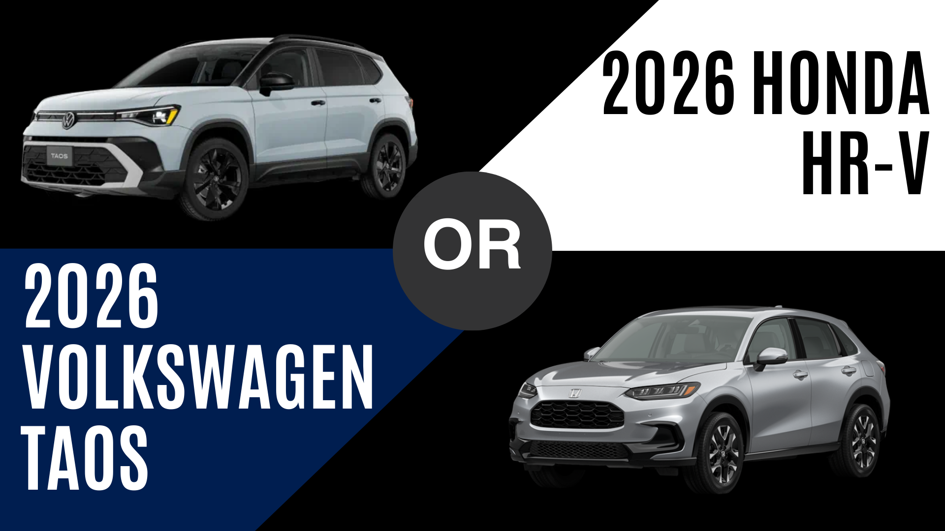 2026 Volkswagen Taos vs 2026 Honda HR-V Comparison at Crain Volkswagen of Fayetteville