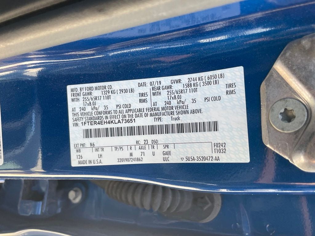 2019 Ford Ranger XLT - BLIND SPOT MONITOR / SPORT APPEARANCE PKG