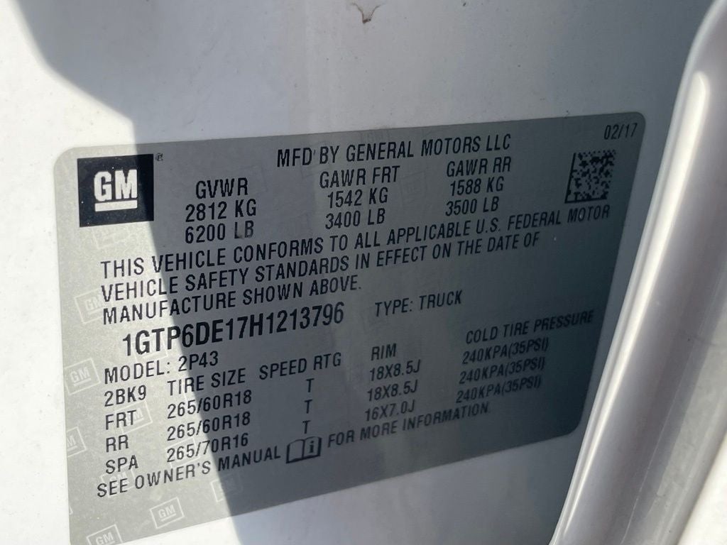 2017 GMC Canyon SLT