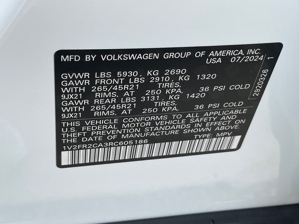2024 Volkswagen Atlas 2.0T SEL Premium R-Line - VENTILATED SEATS