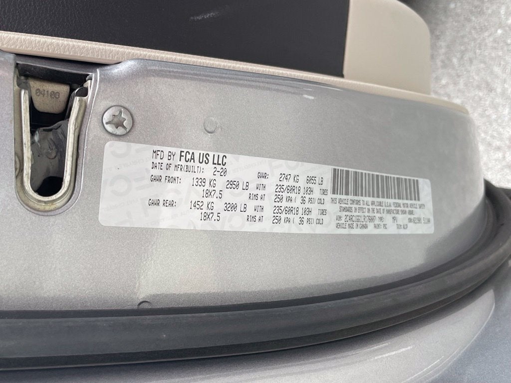 2020 Chrysler Pacifica Limited - POWER MOONROOF / VENTILATED SEATS