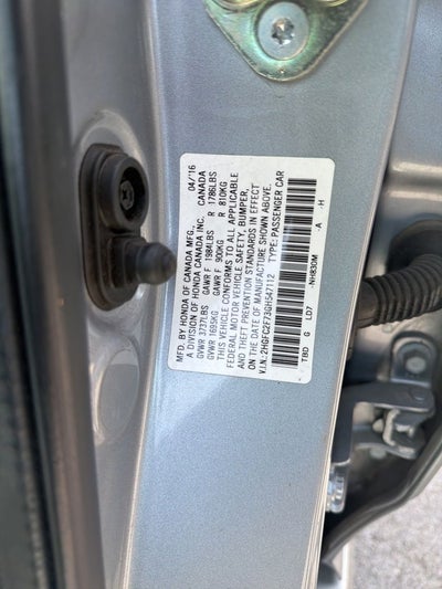2016 Honda Civic EX - MOONROOF / PUSH BUTTON START