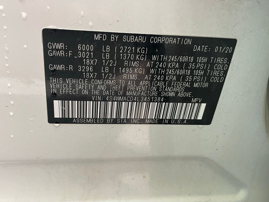 2020 Subaru Ascent Premium