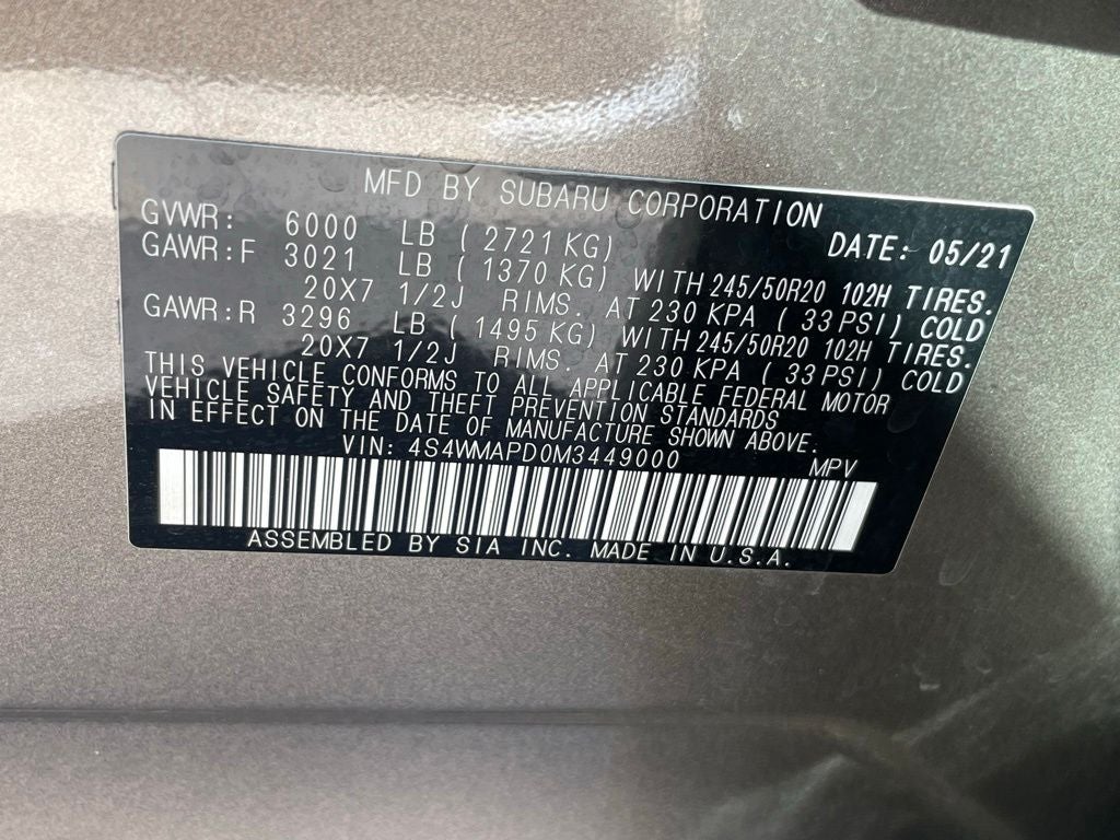 2021 Subaru Ascent Limited - PANORAMIC MOONROOF / HARMAN KARDON AUDIO