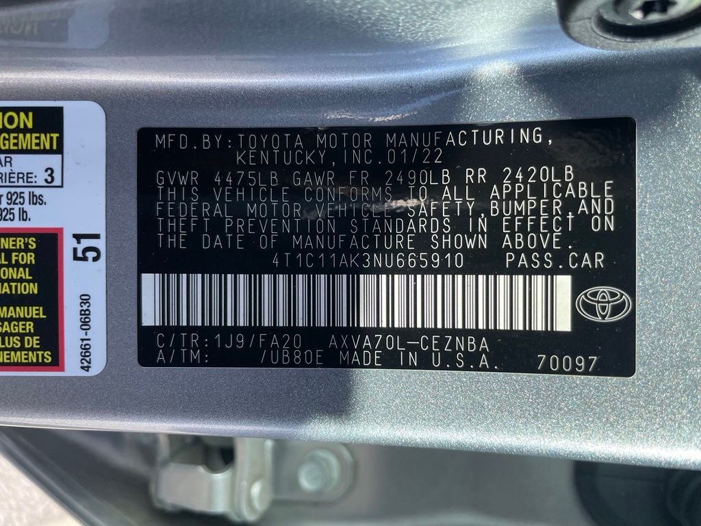 2022 Toyota Camry LE