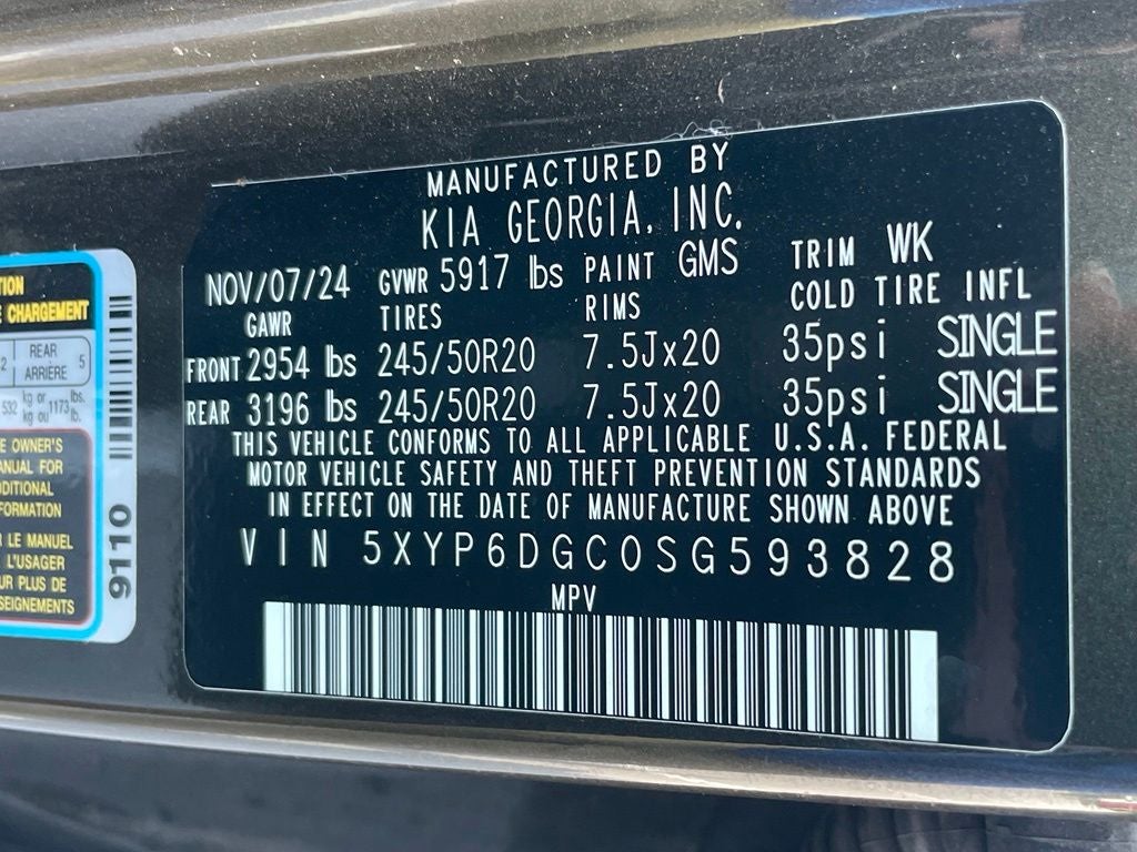 2025 Kia Telluride S - KIA CERTIFIED / POWER MOONROOF