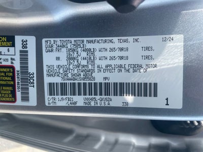 2025 Toyota Sequoia SR5 - POWER MOONROOF / VENTILATED SEATS