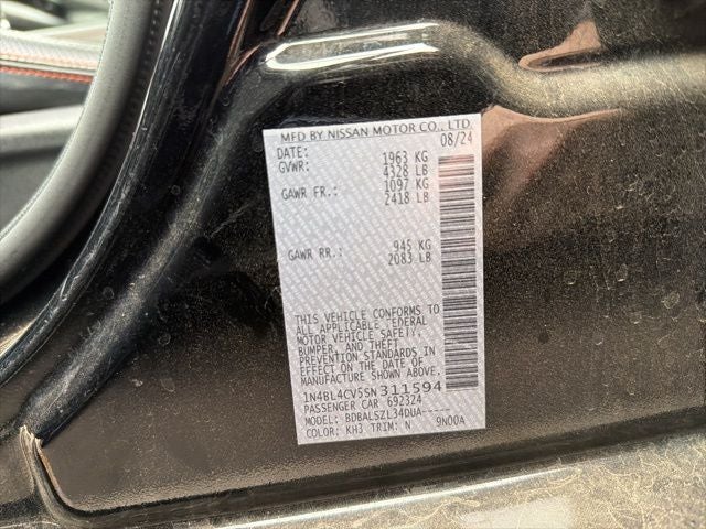 2025 Nissan Altima 2.5 SR