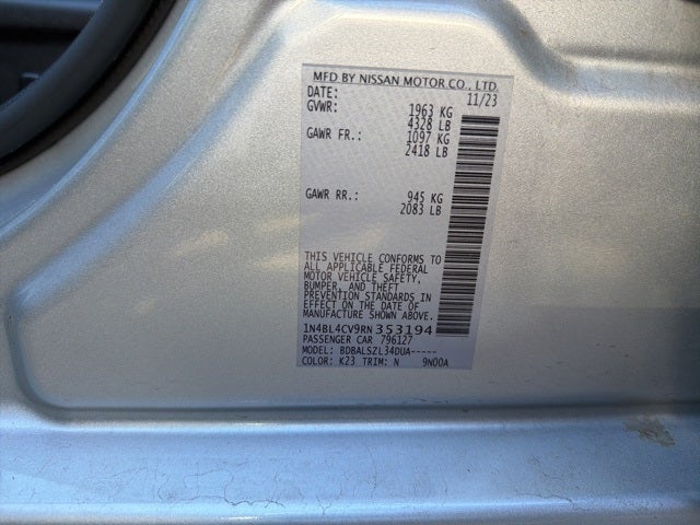 2024 Nissan Altima 2.5 SR