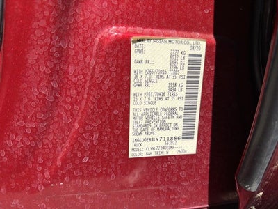 2020 Nissan Frontier SV