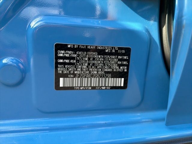 2016 Subaru Crosstrek 2.0i Limited