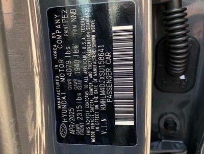 2025 Hyundai Elantra Hybrid Blue