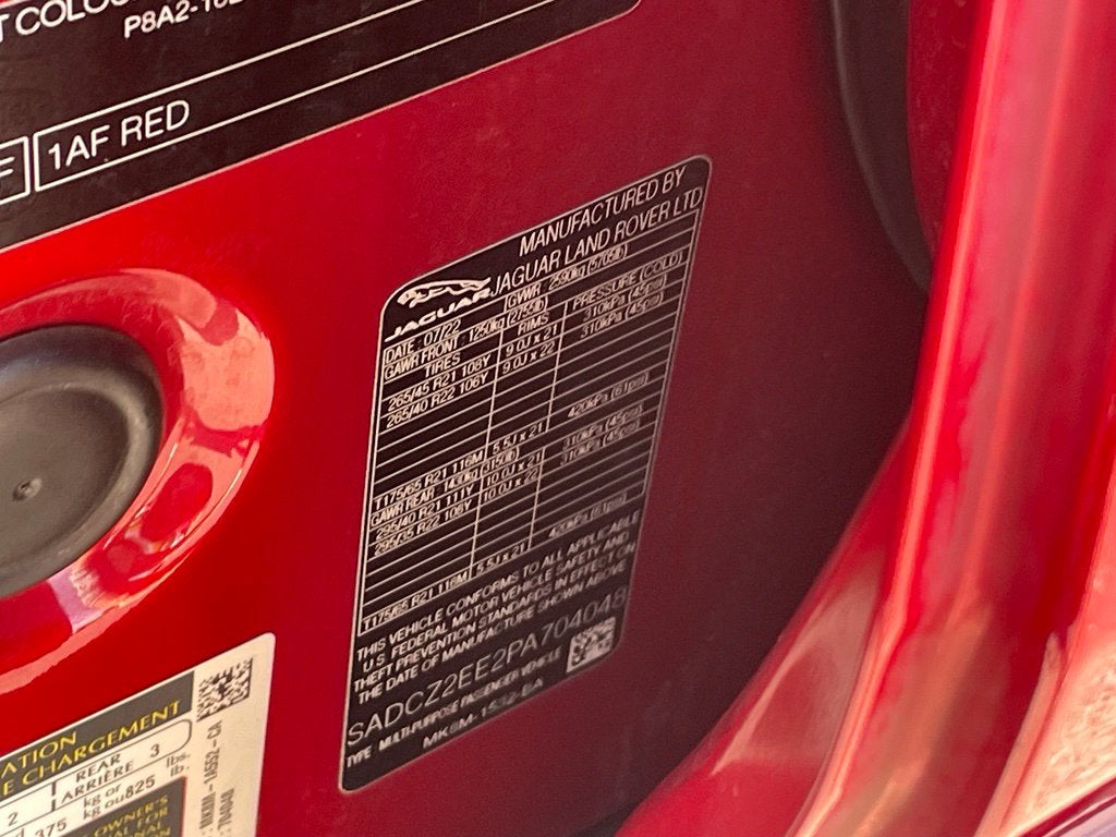 2023 Jaguar F-PACE SVR Clean CarFax, Leather, Moonroof
