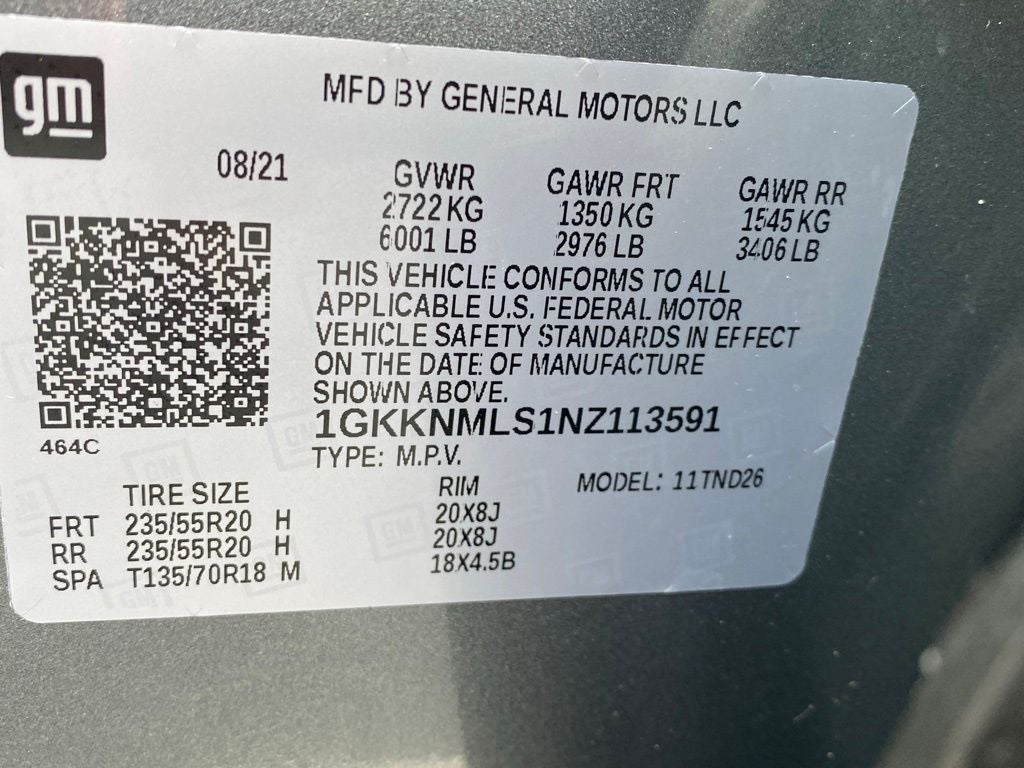 2022 GMC Acadia SLT