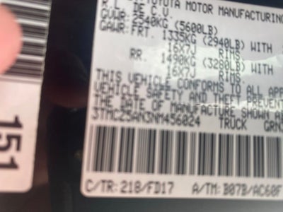 2022 Toyota Tacoma TRD Off-Road V6