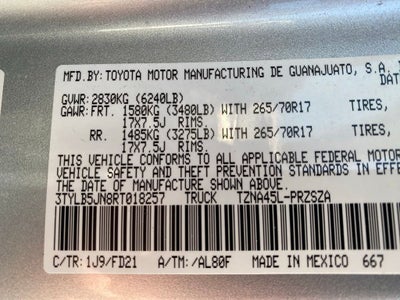 2024 Toyota Tacoma TRD Off-Road