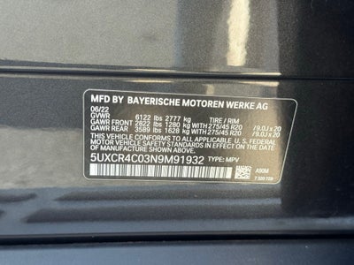 2022 BMW X5 sDrive40i