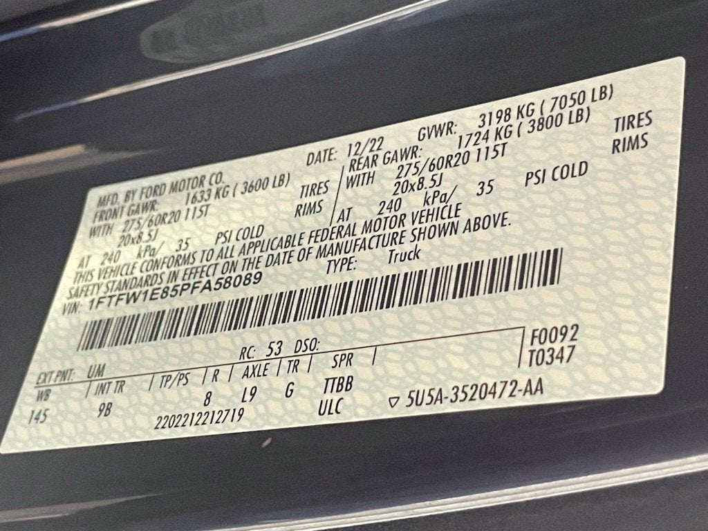 2023 Ford F-150 Platinum - 4WD - 3.5L ECOBOOST V6