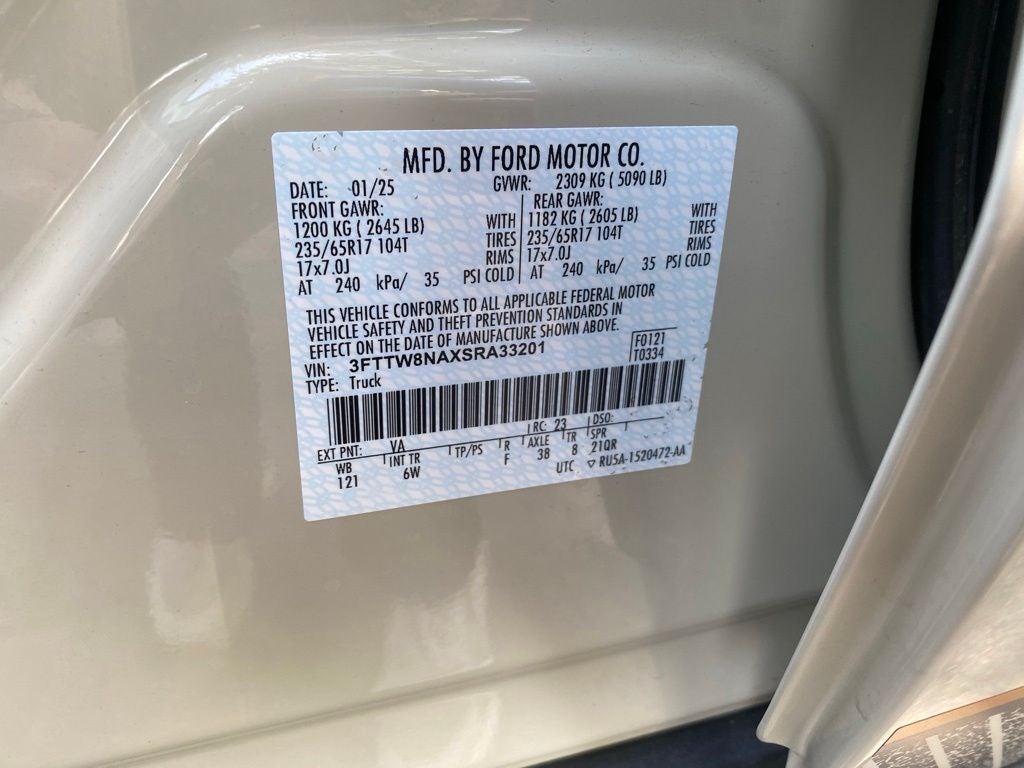 2025 Ford Maverick Tremor - FORD GOLD CERTIFIED -AWD