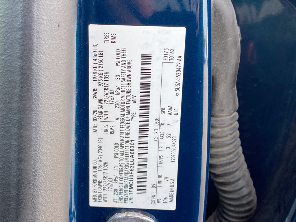 2020 Ford Escape S