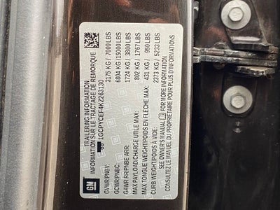 2019 Chevrolet Silverado 1500 Custom Trail Boss