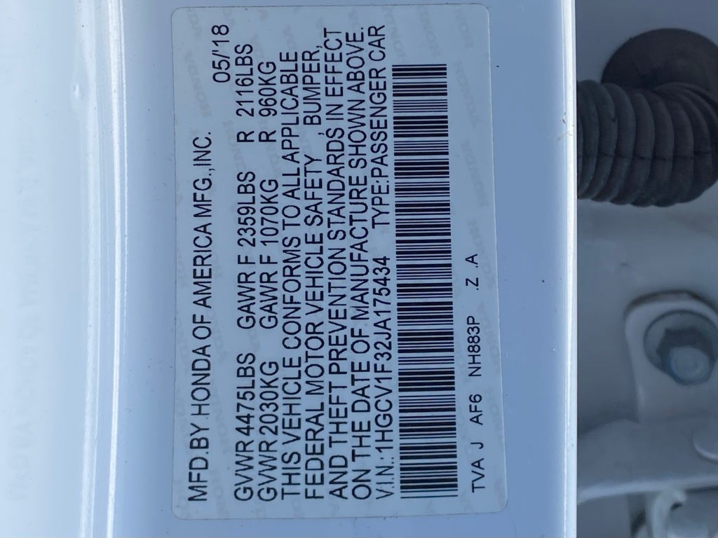 2018 Honda Accord Sport CLEAN CARFAX