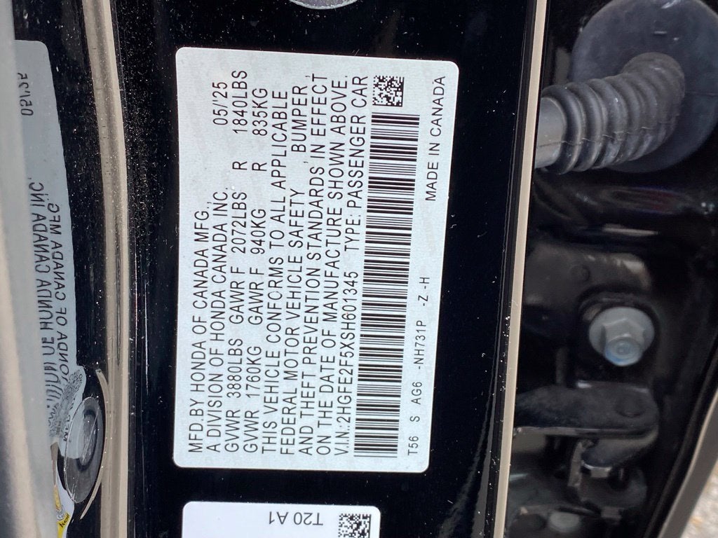 2025 Honda Civic Sport
