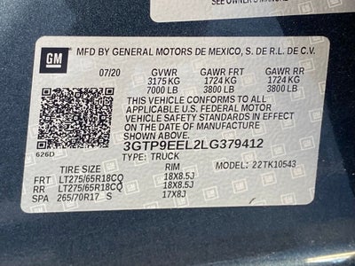 2020 GMC Sierra 1500 AT4