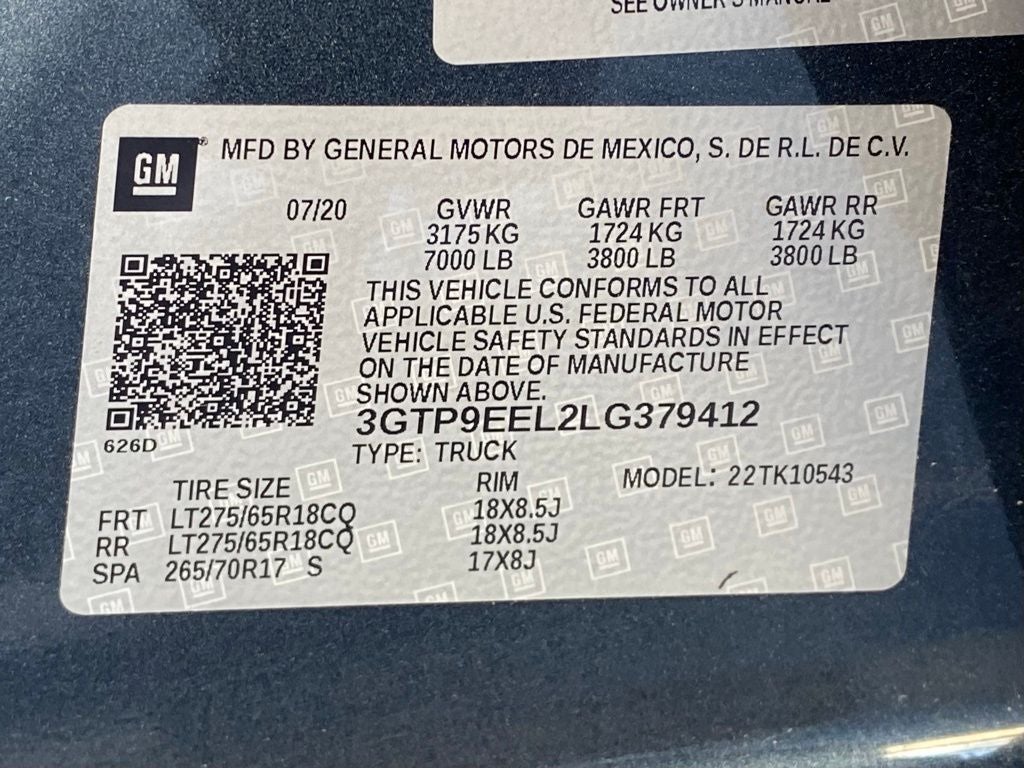 2020 GMC Sierra 1500 AT4