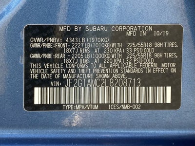 2020 Subaru Crosstrek Limited CLEAN CARFAX