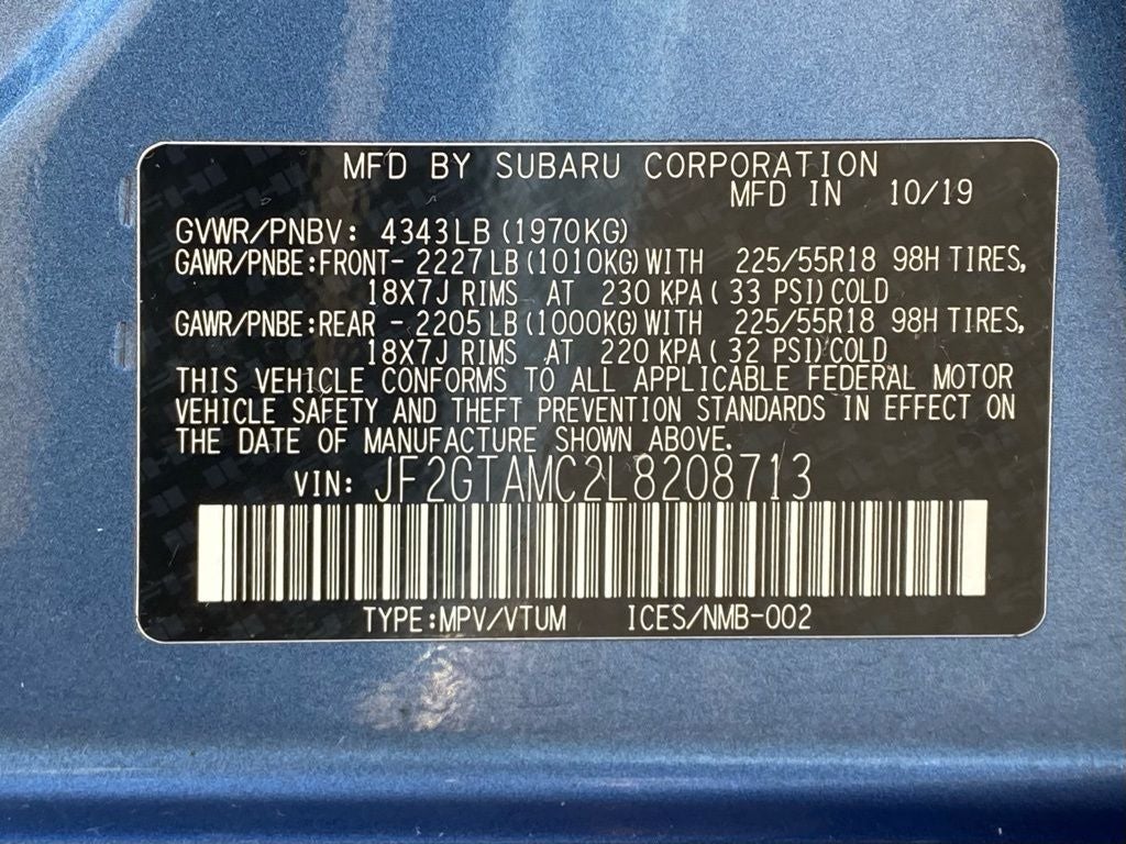 2020 Subaru Crosstrek Limited CLEAN CARFAX