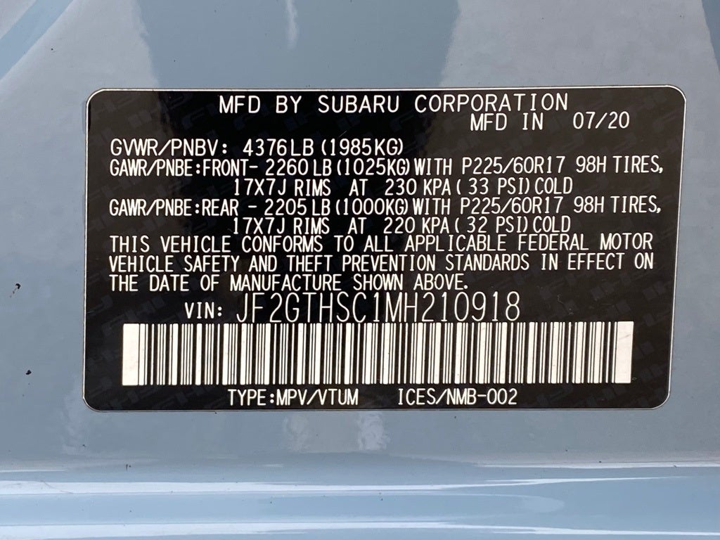 2021 Subaru Crosstrek Sport