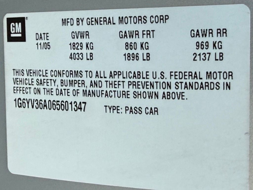 2006 Cadillac XLR Base