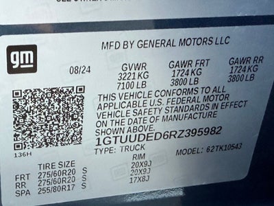 2024 GMC Sierra 1500 SLT - 4WD / CAMPER SHELL / ONE OWNER