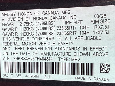 2026 Honda CR-V LX - AWD / CLEAN CARFAX / ONE OWNER