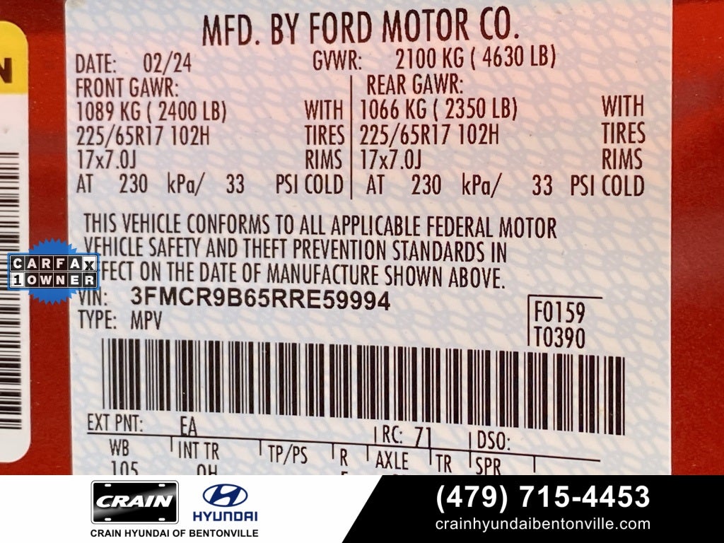 2024 Ford Bronco Sport Big Bend 1-OWNER CLEAN CARFAX