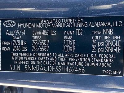 2025 Hyundai Tucson SE