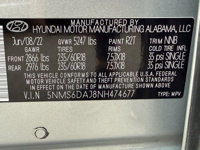 2022 Hyundai Santa Fe XRT - AWD / CARFAX ONE OWNER