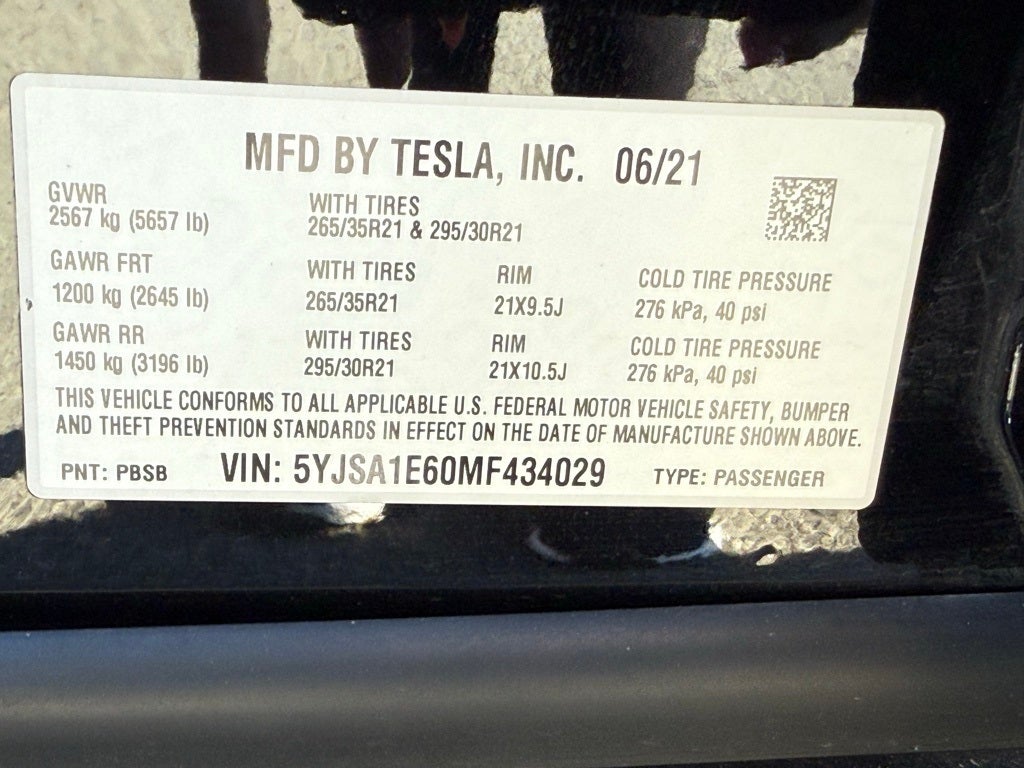 2021 Tesla Model S Plaid BLINK AND IT'S GONE