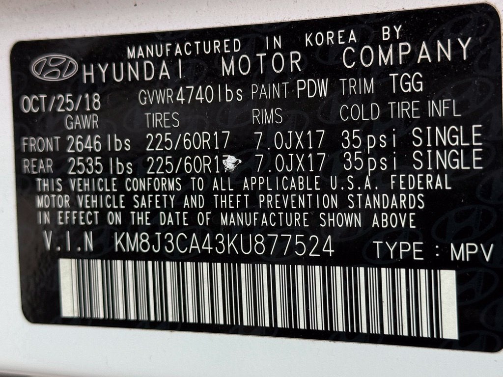 2019 Hyundai Tucson Value - AWD