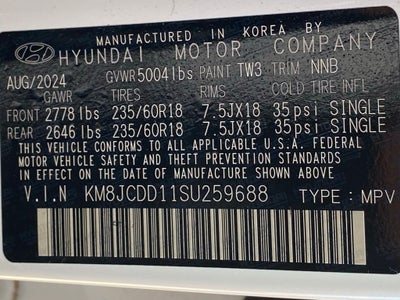 2025 Hyundai Tucson Hybrid SEL Convenience